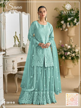 Sana by Sayuri - A New Hue of Opulence | Semi-Stitched Palazzo Suit 5819-B